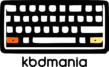 Logotipo de kbdmania transparente en color negro de 1024 px