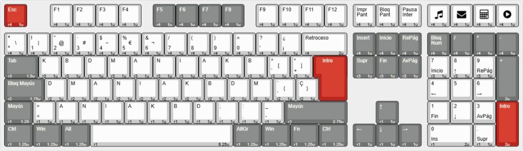 Foto del Layout de Varmilo Moonlight 88/109 ISO