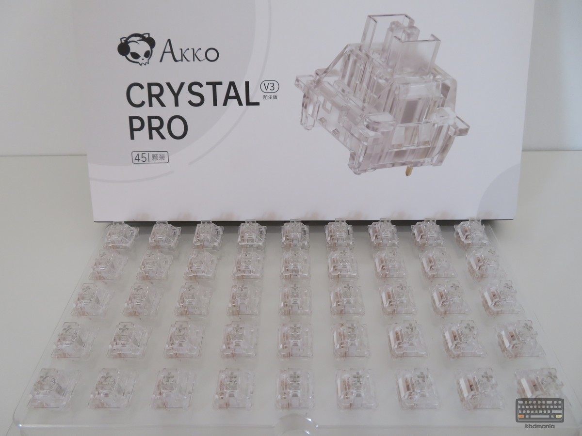 Caja de switches Akko Crystal V3 Pro para teclado mecánico