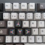 Set de keycaps extra WASD y  R4 space shooter de kbdmania