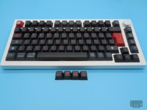 Juego de teclas pbt- cherry para iso-ansi muestra de fábrica de kbdmania