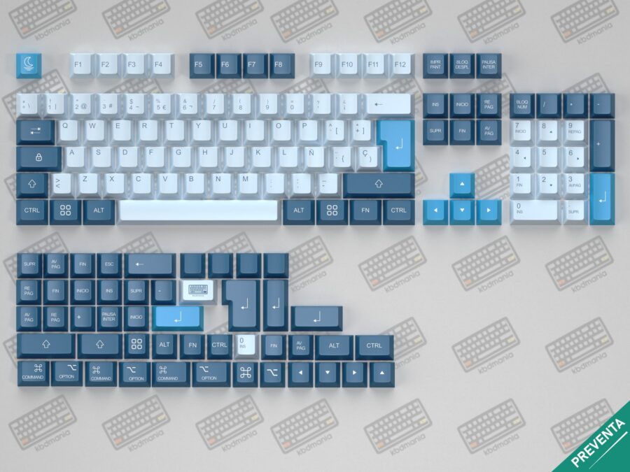 Set de keycaps MOONLIGHT de kbdmania layout Español
