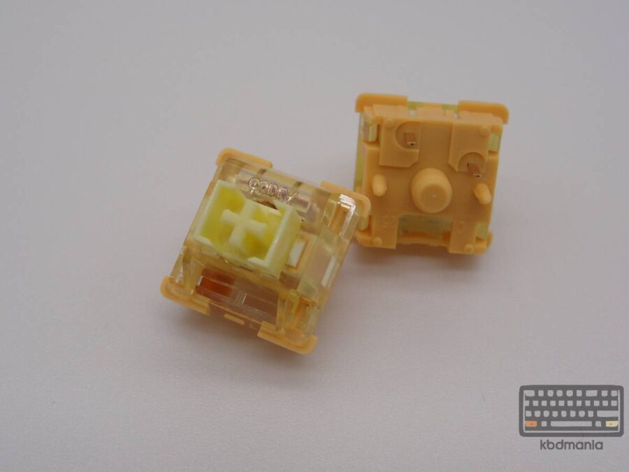 Foto de switches lineales akko creamy yellow en kbdmania