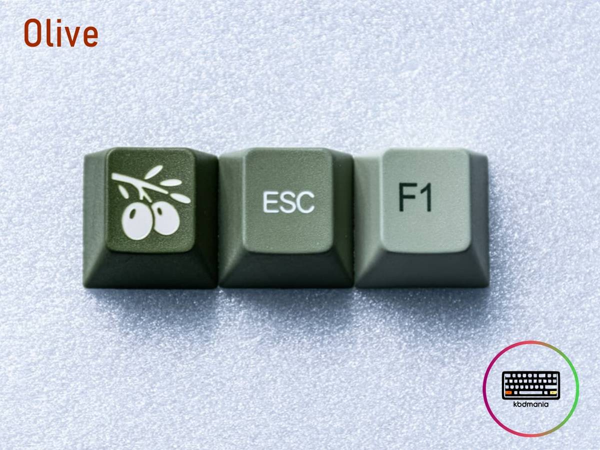 Muestra de color validado para set olive