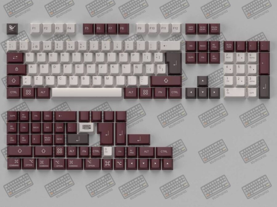 RENDER set de keycaps PBT español SPARROW, 153 teclas para ISO-ANSI, dos combinaciones con un mismo set