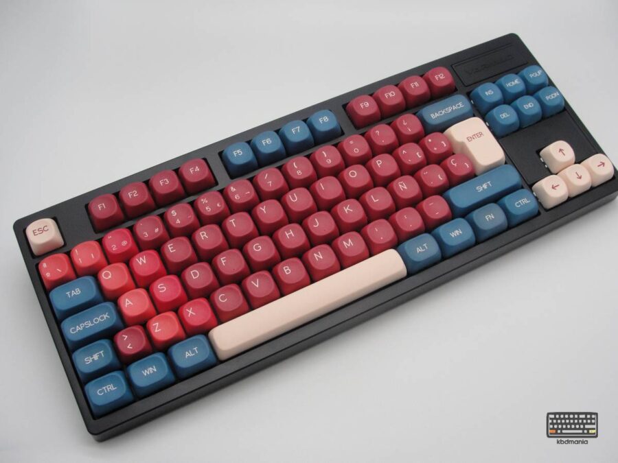 Set keycaps red beam