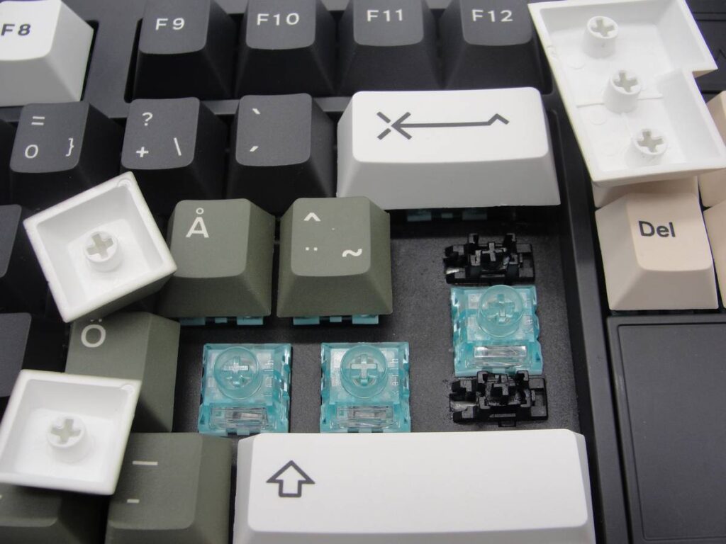 Macro de switches y keycaps para saber compatibilidad