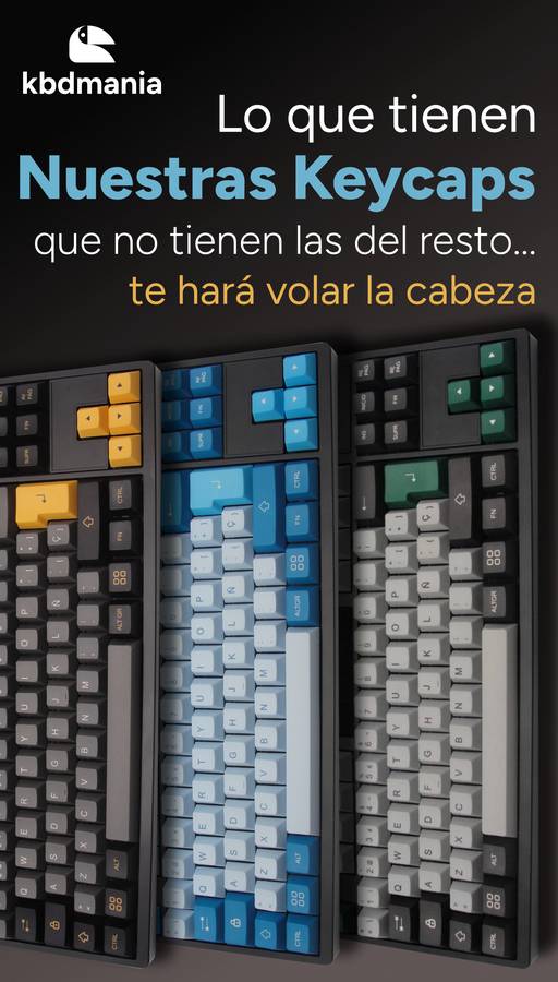 Keycaps en español bicolor y tricolor